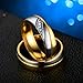 Tianyi Stainless Steel Band Ring Promise Ring Valentine Love Couples Wedding Engagement for Men Size 10
