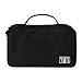 BAGSMART Travel Hanging Toiletry Cosmetic Bag Carry-on Makeup Organizer Portable Travel Kit Organizer, Black