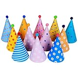 LeeSky 12 Pack Birthday Party Hats for Boys Girls Adults- Party Decoration Supplies