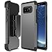 Galaxy Note 8 Case Holster, Trianium [Duranium Series] Heavy Duty Protective Cover with Belt Clip and Kickstand for Samsung Note 8 Phone [Extreme Protection] (Gunmetal)
