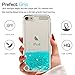 LeYi for iPod Touch 7 Case, iPod Touch 6/ Touch 5 Case with Tempered Glass Screen Protector for Girls,Glitter Quicksand Clear Phone Case for iPod Touch 7th/ 6th/ 5th Generation Turquoise