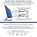 Success Eyewear Computer Glasses 2 Pair Anti Glare Spring Hinge Ombre Color Computer Reading Glasses for Men and Women Set of Havana Blue and Havana Red 2