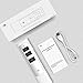 Doosl Wireless Presenter, 2.4GHz Rechargeable Powerpoint Remote Control PPT Clicker Presentation Pointer Pen - Remote Control Range: Up to 100m, White