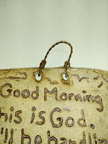Aunt Chris' Pottery - Hand Made Plaque - Rustic Bible Clay 