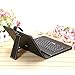 iRULU Leather USB Keyboard Case for 8-9 Inch Touch Screen Tablet with Buttons and Stand -Black