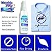 Wrinkle Wiz No Wrinkle Release Spray Starch, Easy Iron Static Cling Odor Eliminator, TSA Approved, 2oz Bottle, Blue, 2 Pack