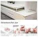 PORUARY Soft Baby Proofing Corner Guards Stripe Protectors 8 Pack with Pre-Taped 3M Tape Clear Corner Protectors Safe Corner Cushion(L-Shaped) (Brown)