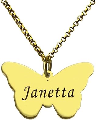 Butterfly Necklace Engraved 2025
