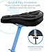Aduro Sport Bike Seat Cushion Cover Pad with Memory Foam for Bicycle Narrow Seat Saddle, No Installation Needed, Bounce Free – Enjoy Longer Rides, Water Resistant (Black)thumb 3