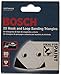 Bosch SDTW082 3-1/2 In. 80 Grit 25-Piece White Detail Sander Abrasive Triangles for Paint