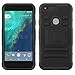 Google Pixel XL Case, LK [Heavy Duty] Black Armor Holster Defender Full Body Protective Hybrid Cases Cover with Kickstand & Belt Clip