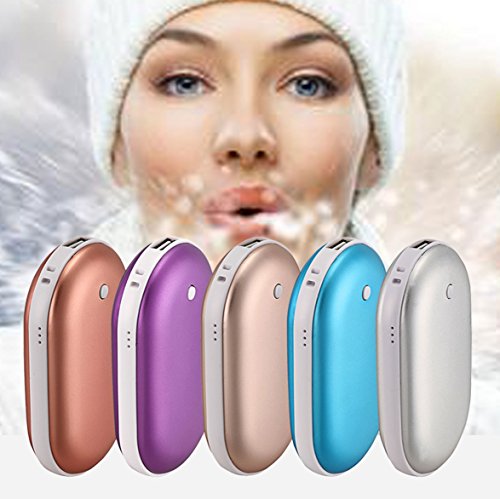 Baisidai Gold Color 5000Mah Portable USB Charger Pocket Electric Hand Warmer Rechargeable Heater (Gold) - Thumbnail 7