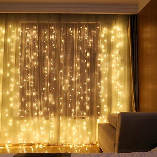 Uping 100 LED Waterproof String Lights, 8 Modes Dimable Fairy Lights, Water Resistant Plug in Decorative Lights for Outdoor and Indoor 12m