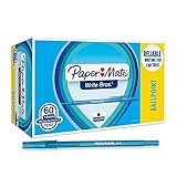 Paper Mate Write Bros Ballpoint Pens, Medium Point (1.0 mm), Blue, 60 Count
