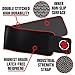 Fitru Waist Trimmer Weight Loss Ab Belt for Women & Men - Waist Trainer Stomach Wrap (red, 9