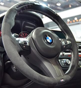 Amazon Com Euroactive Bmw Oem F30 F31 F32 F34 M Performance Alcantara Carbon Fiber Steering Wheel Automotive