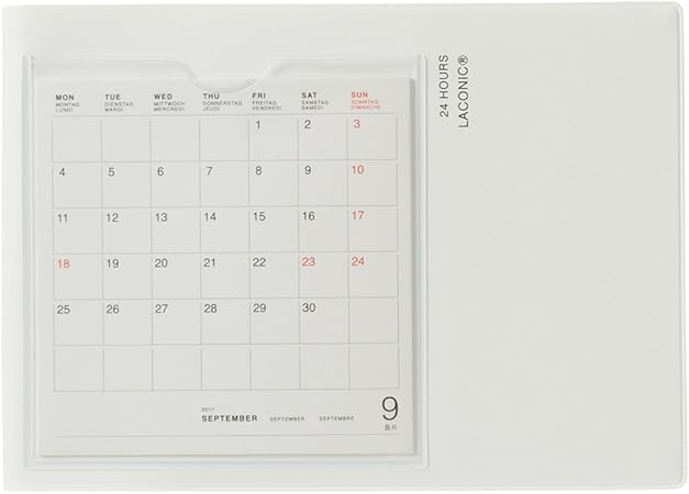 Amazon ラコニック 手帳 18年 17年 9月始まり バーチカル 横型 B6 カレンダーポケット 白 Lds16 180 文房具 オフィス用品 文房具 オフィス用品