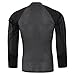 TACVASEN Tactical Military Quick Dry Shirt Military Duty Uniform Hunting T-Shirt Black,US L