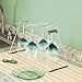 mDesign Wine Glass Drying Rack for Kitchen Countertop - Satin