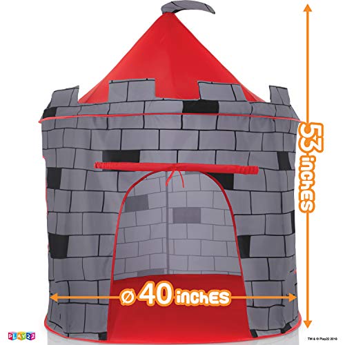 2 Kids+Play+Tent+Knight+Castle