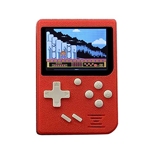callm Handheld Game Console,Game Console 3.0 inch HD Screen Built-in 168 Games Retro Game Player Classic Game Console,Birthday Presents for Children (Red)