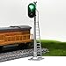 Evemodel HO Scale Model Railroad Train Signals 3-Lights Block Signal G/Y/R (3 pcs)