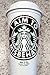 Personalized STARBUCK's 16 oz Reusable Coffee Travel Cup & Lid Add Any Text Appreciation Gift