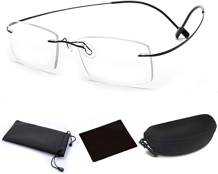 rimless flexible eyeglasses