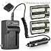Kastar Battery (2-Pack) and Charger for Canon BP-511, BP-511A, BP511, BP511A and EOS 5D, 10D, 20D, 30D, 40D, 50D, Digital Rebel 1D, D60, 300D, D30, Kiss Powershot G5, Pro 1, G2, G3, G6, G1, Pro90 etc.