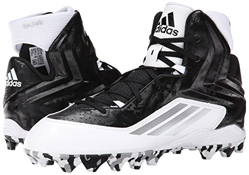 adidas Performance Men's Filthyquick 2.0 MD Football Cleat, Black/Black/White, 9.5 M US
