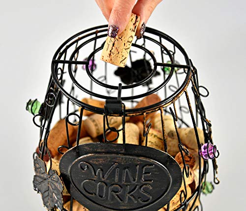 Home-X Wine Barrel Cork Holder. Wine Cork Holder. - //coolthings.us