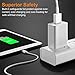 Phone Charger, Phone Charger Kit (Dual USB Car Charger+Wall Charger+2 X MFI Certified Cables) Compatible with iPhone X /8/7 / 6s / 5s /Plus (Combo Set (iPhone Charger Kit))