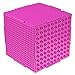 THE CUBE - Brick Building Set and Storage Container - 6 Interconnecting Double Sided Large and Small Peg Plates - 6.5