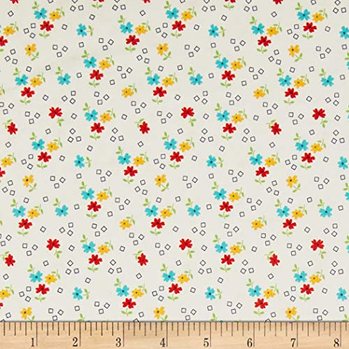Riley Blake Designs Riley Blake Farm Girl Vintage Flower Cloud Cream, Fabric by the Yard