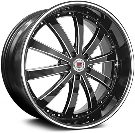 26" Inch Red Sport RSW77 Black Machine Wheels Rims Only | ASANTI LEXANI FORGIATO DUB INIFINITY CHEVY FORD ESCALADE NISSAN