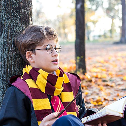Holy Party Wizard Wand Costume Accessories for Dress Up Birthday Party, Magic Wand Set Include Wand, Tie, Eyeglass Packed with Gift Box, Wand Toy for Halloween Costume for Kids.