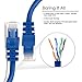 GearIT 24-Pack, Cat5e Ethernet Patch Cable 3 Feet - Snagless RJ45 Computer LAN Network Cord, Blue - Compatible with 24 48 Port Switch POE Rackmount 24port Gigabit