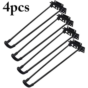 table folding legs hairpin leg outgeek install included coffee 4pcs duty heavy easy 24pcs screw game locking rv tables