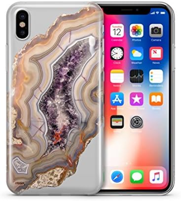 iPhone X Case, MILKYWAY CASES Clear TPU Soft Slim Flexible Silicone Cover Phone case for Apple iPhone X [Support Wireless Charging] - AGATE