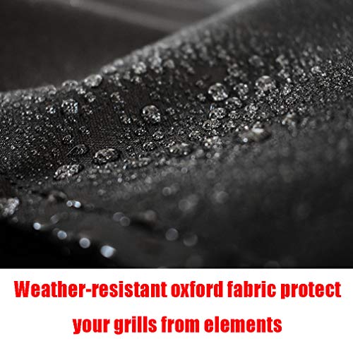 Mini Lustrous Cover for Camp Chef Pellet Grills Model DLX 24", SmokePro 24", Woodwind Pellet Grills, Anti-UV Water Resistant, Black