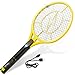 Tregini Electric Fly Swatter – Rechargeable Bug Zapper Tennis Racket with Safe to Touch Mesh Net and Built-In Flashlight - Kills Insects, Gnats, Mosquitoes and Bugs