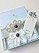 Unibuy Wedding Lace Garter Set with Blink Rhinestone Add Navy Blue Pearl(Pretty Box Something Blue)
