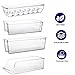 Kitchen Shaq Refrigerator Organizer Bins Storage Set - Pack of 6 Includes Drink Holder and Egg Tray for Fridge - Premium Quality