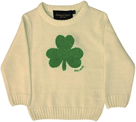 Cream Knit Emerald Shamrock Kids Jumper