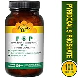 Country Life - P5P Vitamin B6 (Pyridoxal Phosphate) 50 mg - 100 Tablets