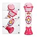 ThinkMax Music Microphone for Kids, Voice Changing and Recording Microphone Toy with Colorful Light for Babies, Girls and Toddlers (Pink)