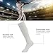 Three street Unisex Athletic Knee High Breathable Compression Solid Tube Soccer Socks 2/6/10 Pairs