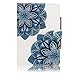 iPad Mini Case - LittleMax(TM) Smart Auto Wake/Sleep Stand Case [Magnet Closure] Flip Folio Wallet Case Cover for iPad Mini 3/2/1 [Free Cleaning Cloth,Stylus Pen]-# Blue Floral