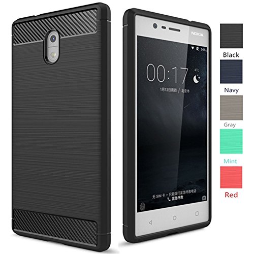 Nokia 3 case, dretal [shock resistant] flexible soft tp…