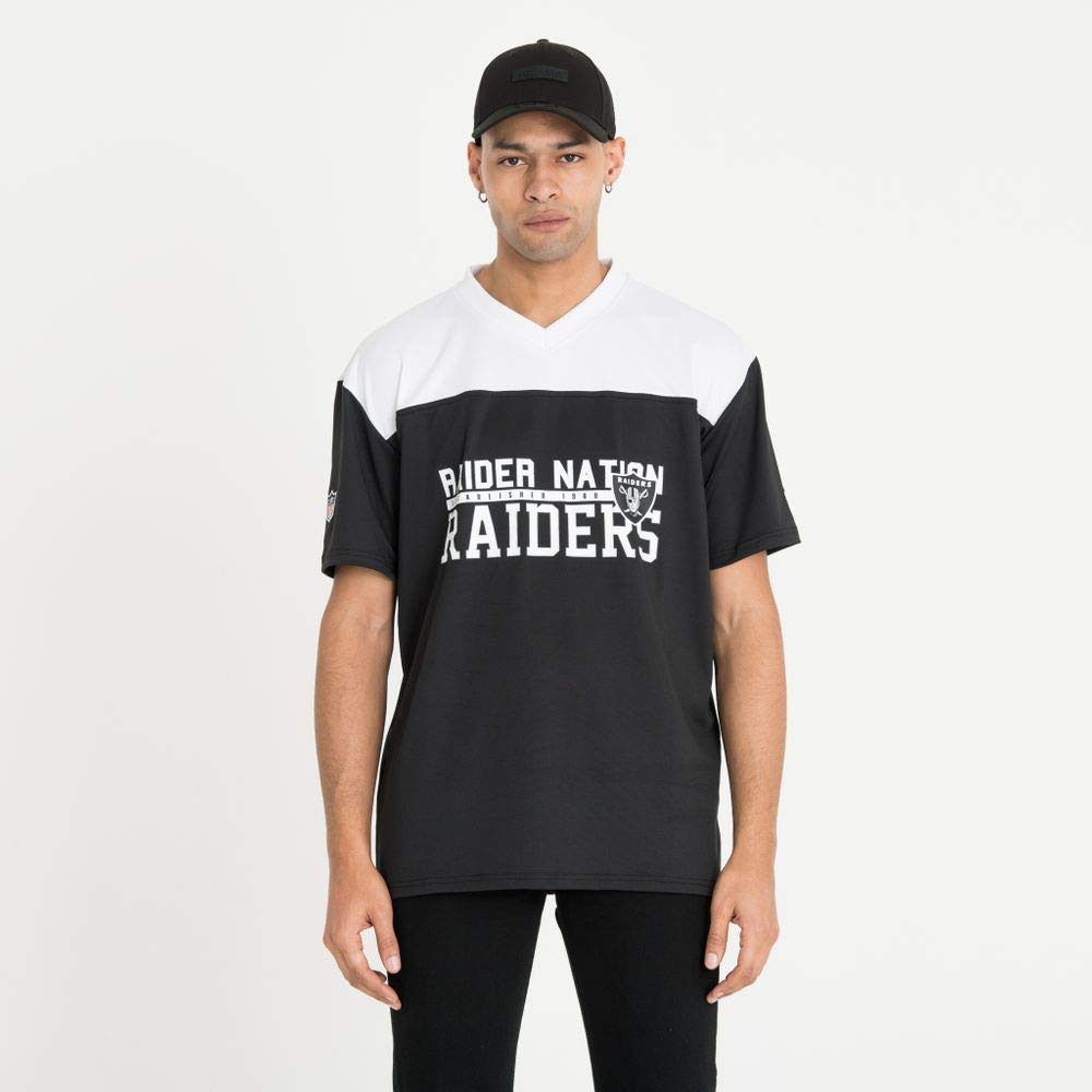 New Era NFL Oakland Raiders Stackes Wordmark OS T-Shirt Tee